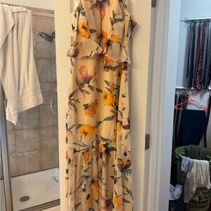BCBG Floral Sleeveless Dress